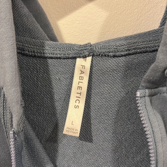 Fabletics baby blue quarter zip hoodie size large - Picture 3 of 5